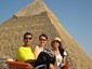 Ahmed Katia and Lisa Yasmeen at the Pyramids in Giza Egypt June 2008